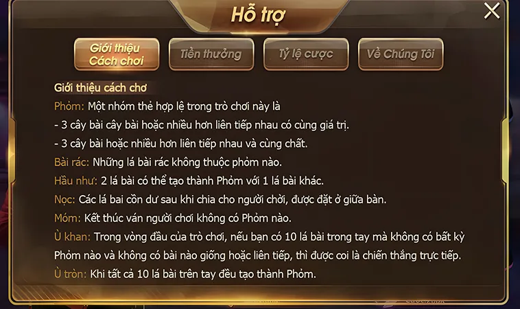 Luật Chơi Phỏm BongVip Cơ Bản